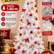 Árbol de Navidad blanco y plateado (EyH) - Img 58114926