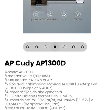 AP Cudy AP1300D. Montaje: Escritorio o Pared - 4/7