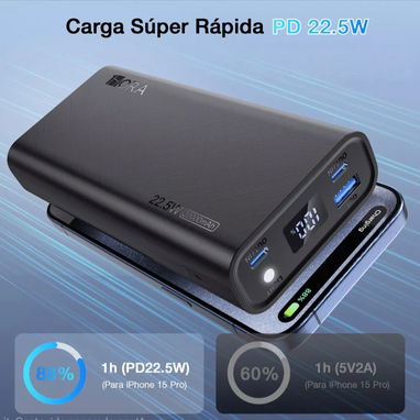 POWER BANK,  CARGA RÁPIDA - 2/3