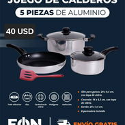 Juego de calderos aluminio para todo tipo de cocina incluyendo Inducción - Img 56711489