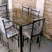 COMEDOR DE CRISTAL CON 6 SILLAS - Img 55053863