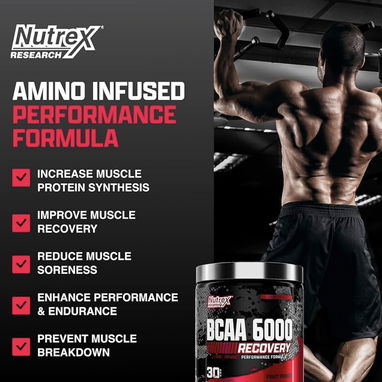 BCAA Nutrex (6gr de BCAA puro por serv) 30serv. 58234161 FITNESSARMY - Img 105012168