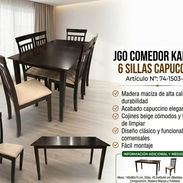 Juego de comedor importado de 6 plazas - Img 57192753