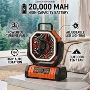 Ventilador Recargable F6 20000mAh - Img 55966150
