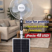 Ventilador solar fan de pedestal - Img 55915243