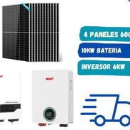 ☀️Kit de 6kw  -4 Panles solares bifaciales 600 Wats ( las bases que son utilizadas incluidas en las instalaciones - Img 57297333