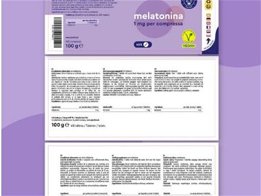 Melatonina Gloryfeel. 400 Comprimidos de 1 Mg.sellado.vence 09/2025 - Img 67900816