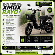 🏍️ BICIMOTO XMOX RAYO 0KM: La Aliada Perfecta para tu Trabajo y Movilidad Diaria 🏍️ - Img 55781816