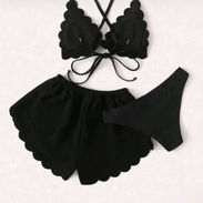 Juego de bikini con short negro - Img 56331209