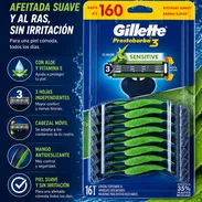 MAQUINA DE AFEITAR GILLETTE PRESTOBARBA 3 SENSITIVE ALOE 16 PIEZAS - Img 47733764