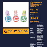 LONCHERA INFANTIL CON COMPARTIMENTOS BOTELLA CON SORBETE VPT# -0037 - Img 56243300
