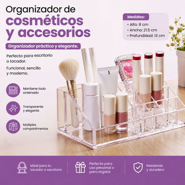 Organizador de cosméticos y accesorios (DH) - 2/5