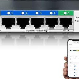 Switch de 5 puertos Gestionable a GB (Metálico) - 3/3