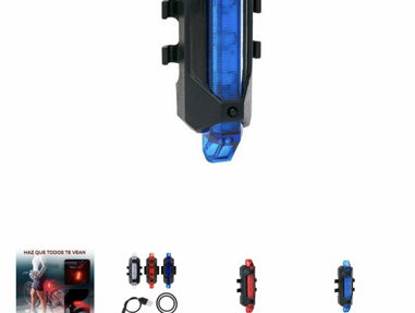 Luz led roja y azul para bicicletas - Img 69169976