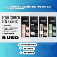 ☕TERMO TÉRMICO + 3 VASOS (GRIS) 💥 💲8 USD - Img 54798681
