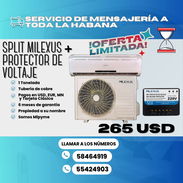 ❄️SPLIT MILEXUS DE 1 TONELADA ➕ PROTECTOR DE VOLTAJE 💲265 USD - Img 55566615