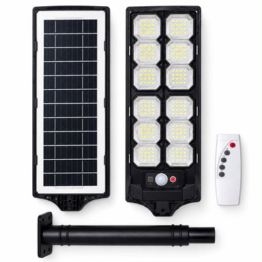 Lampara solar de  exterior 680w con sensor de movimiento, mando a distancia y accesorios de montaje. - 2/4