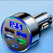 Cargador USB para auto con pantalla LED - Img 56594611