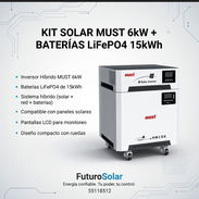 Kit Completo MUST 6kW + Baterías LiFePO4 15kWh - Img 54520684