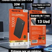Power Bank EVERIZ 10000 mAh 22.5W + PD 20W, Garantía de 1 mes, Entrega por costo adicional según municipio - Img 56754595