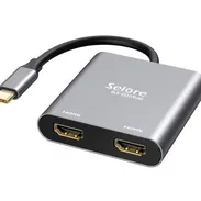🪷Adaptador USB-C a Dual HDMI Selore&S-Global (4K@60Hz)🪷 - Img 54432158