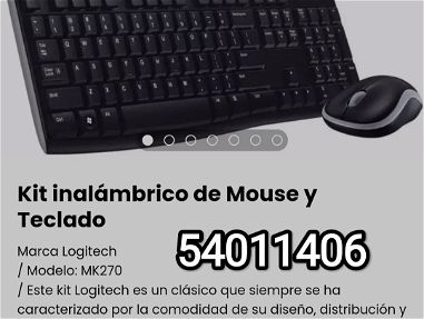 !!!Kit inalámbrico de Mouse y Teclado Marca Logitech  NUEVO EN CAJA/ Modelo: MK270!!! - Img main-image-45689422