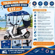 Toldo para Moto Azul Marino - Img 57367733