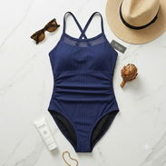 Traje de Baño Enterizo Morado Intenso Talla XL - Img 58132361
