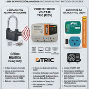 Candados antirrobo con alarma integrada. Protector de voltaje 110 y 220v - Img 55864162