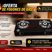 Fogón de gas de 2 hornillas - Img 56863562