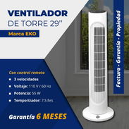 Ventilador de Torre 29", con Control Remoto Marca EKO_Precio: 40 USD_FAD - Img 55260709