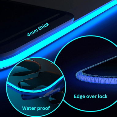 (X) Mousepad de Mouse RGB con Carga Inalámbrica - Img 126472654