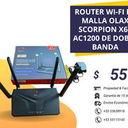 *Router Wi‑Fi de Malla Olax Scorpion X60 AC1200 de Doble Banda* - Img 57744901