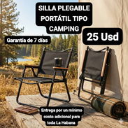 SILLA PLEGABLE PORTÁTIL TIPO CAMPING, Garantía de 7 días, Entrega por un mínimo costo adicional para toda La Habana - Img 55182193