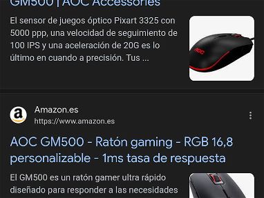 Vendo mouse gamer AOC GM500 impecable - Img 70521184
