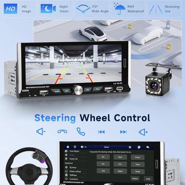 Reproductora PARA CARRO CON gpsCÁMARA ANDROID HUECO MÁS PKANOPERO PANTALLA 7” llama 55106915 - Img 120625032