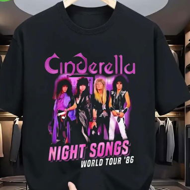 Pullovers negros de rock con diseños de grupos, logos y portadas de discos de rock & roll, - Img 116402622