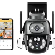 Doble camara de seguridad con alarma y sensor de movimiento - Img 53272377