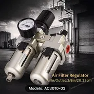 Filtro Profesional de Aire/Separador de Aceite-Agua con válvula de drenaje automático Para compresores!! - Img 55238667