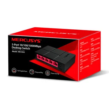 Excelente _ Switch a gigalan de escritorio de 5 puertos 10/100 / 1,000 Mbps  modelo _ MS105G _ 59361697 - Img 97050472