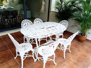 Mesas de 6 sillas para exteriores ofrecemos servicio de entregas gratis en toda la Habana - Img 66017917