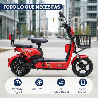 BICICLETA A GEL 48V 12AH HALCON - 3/8