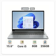 Laptop Lenovo IdeaPad 1 15.6" FHD Intel Core i5-1335U, 8GB RAM - 256GB SSD Más Base Enfriadora - 🩶 Gris 🔶 - Img 57308011