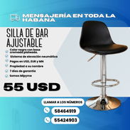 SILLA DE BAR AJUSTABLE – DISEÑO MODERNO 🪑✨  💲 Precio: 55 USD 🛡️ Garantía: 7 días - Img 56592106