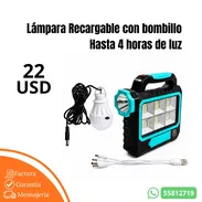 Lámpara Recargable con bombillo - Img 55654695