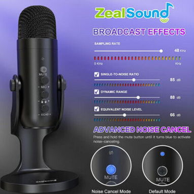 Microfono inalambrico ZealSound K66 microfono Series USB-C para iPhone y Android - 3/3