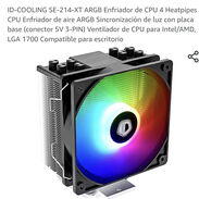 🚓 💵50 USDID-COOLING SE-214-XT ARGB Intel/AMD, tdp 180w  💵65 USDThermaltake UX200 SE  Intel/AM5/AMD 170W CPU Cooler - Img 45593333