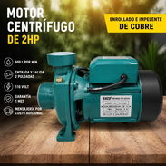 Motor Centrifugo de 2hp 600 L por.min Enrollado e impelente de cobre - Img 56859720