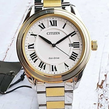 CITIZEN ECODRIVE AREZZO (AW1694-50A) DE 40MM , UNISEX , CRISTAL DE ZAFIRO , DOS TONOS , NUEVO A ESTRENAR 58049738 - Img 102893565