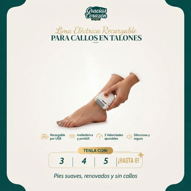 Lima electrica para cayos, eliminador de cayos electricos exfoliador de  3 y 2 repuestos - 2/2